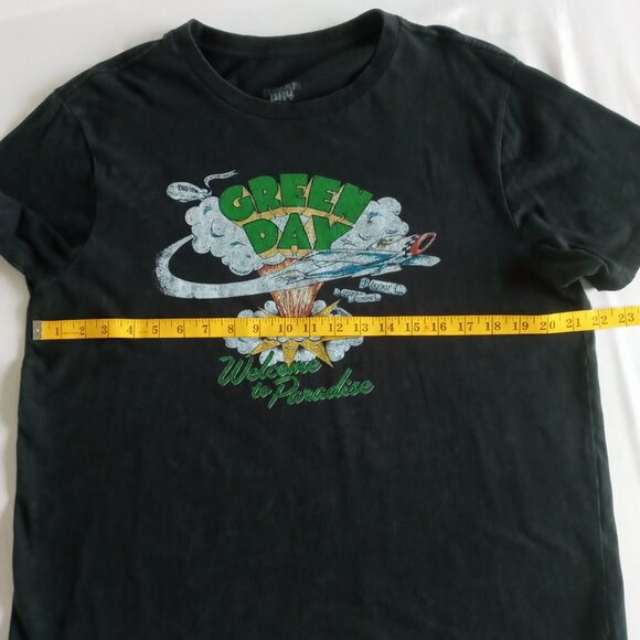 Green Day "Welcome to Paradise"  black Band Tour Tee Size Large - Picture 3 of 6